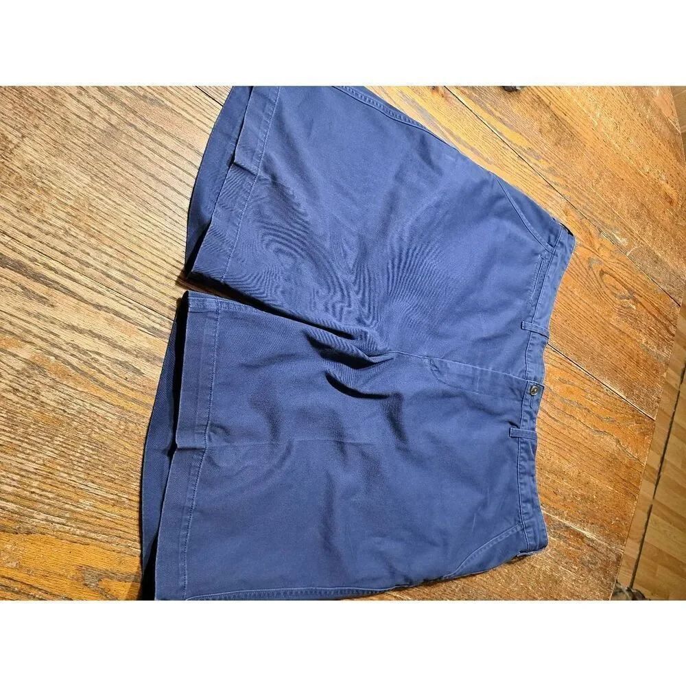 Polo Ralph Lauren Mens Blue Label Shorts 42" Relaxed Fit Button Zip Pockets Blue